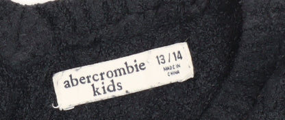 Abercrombie Kids Black Pullover Jumper, Girls 13-14 Years