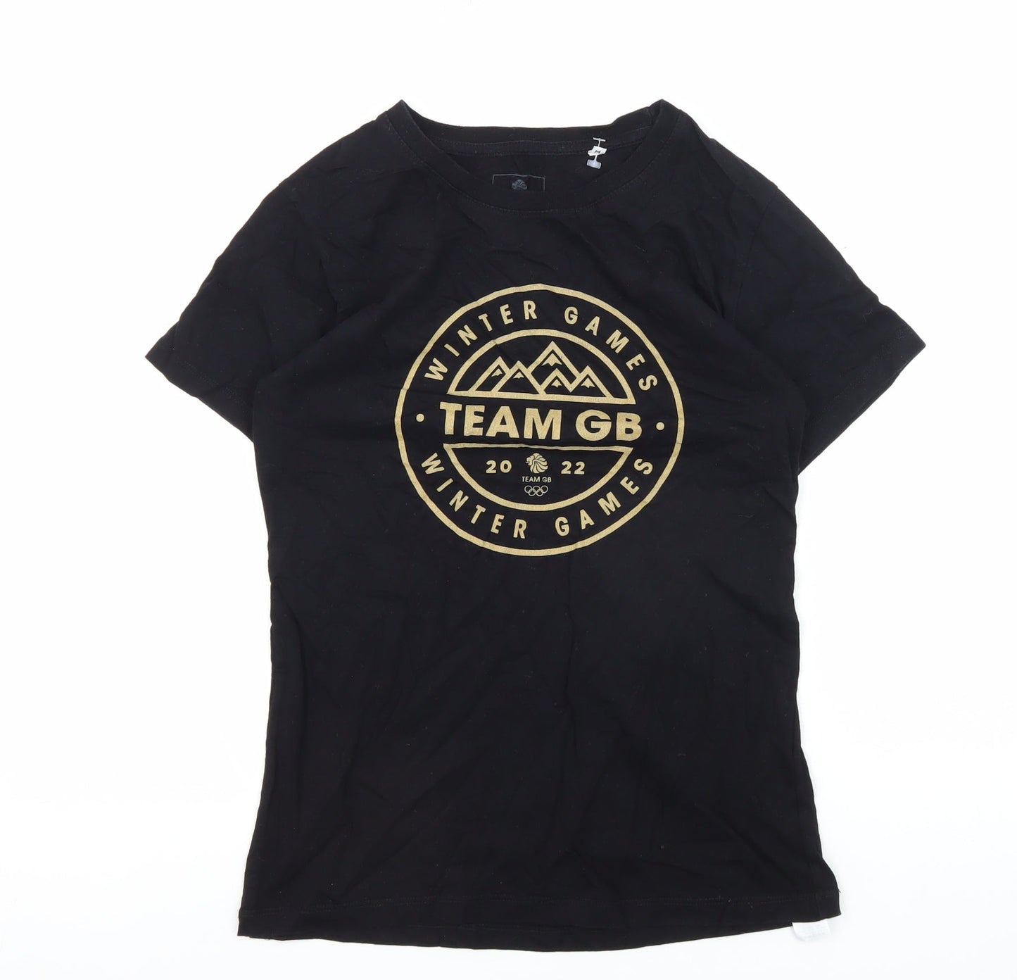 Unisex Adults UK Size M Team GB Black Basic T-Shirt