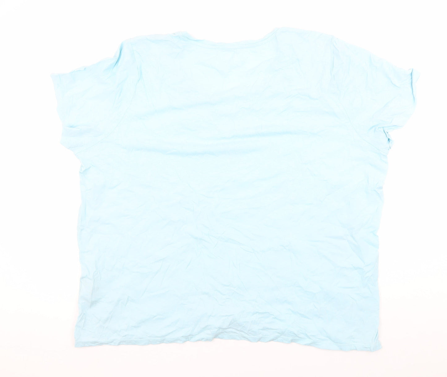 Lands' End Women's Blue Basic T-Shirt, Medium