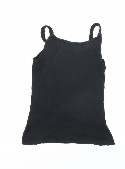 Gap Women's Black Tank Top, Small, Cotton Knit