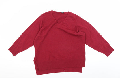 Womens UK Size S French Connection Red Pullover Jumper