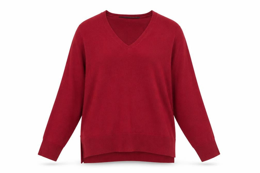 Womens UK Size S French Connection Red Pullover Jumper