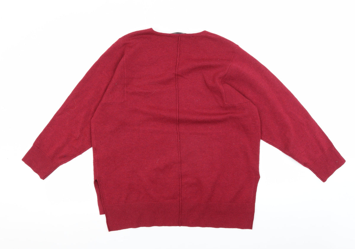 Womens UK Size S French Connection Red Pullover Jumper
