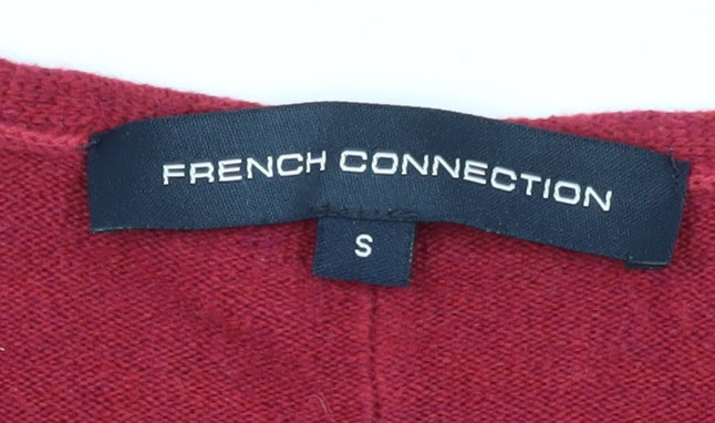 Womens UK Size S French Connection Red Pullover Jumper