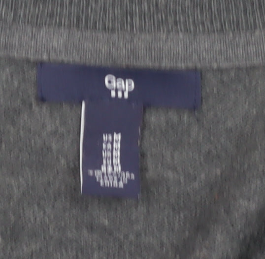 Gap Women's Grey Cardigan M with Button Accents