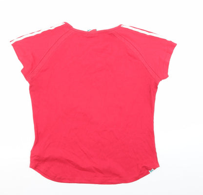 Lonsdale Women's Red Gym T-Shirt Size 16