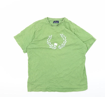 Mens UK Size M Fred Perry Green  T-Shirt