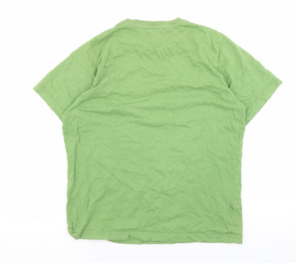 Mens UK Size M Fred Perry Green  T-Shirt
