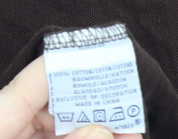 Ralph Lauren Men's Brown XL Polo Shirt Short Sleeve