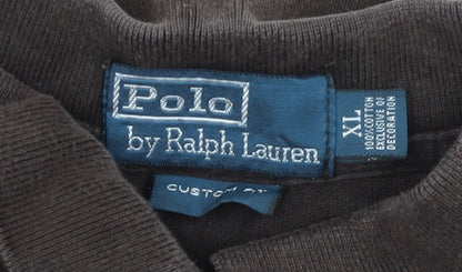Ralph Lauren Men's Brown XL Polo Shirt Short Sleeve