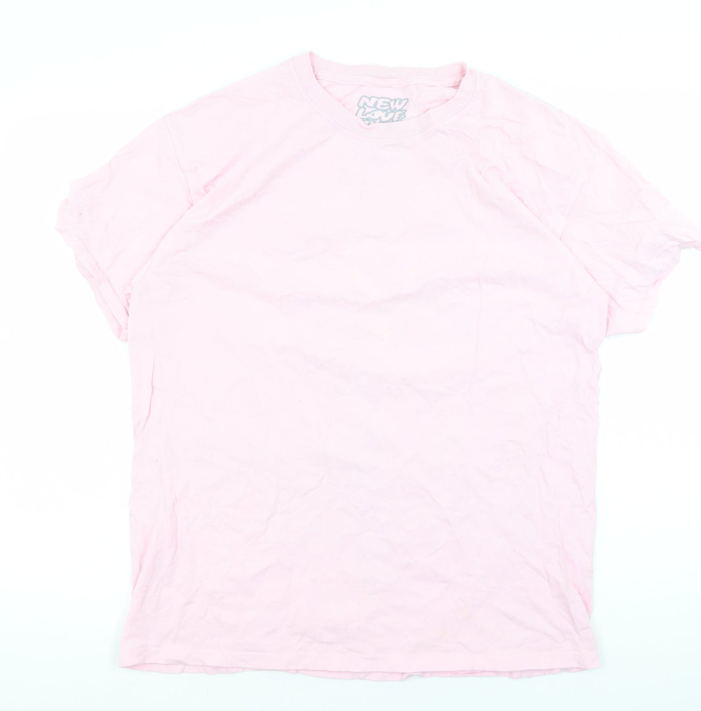 New Love Club Men's Pink XL Graphic Print T-Shirt