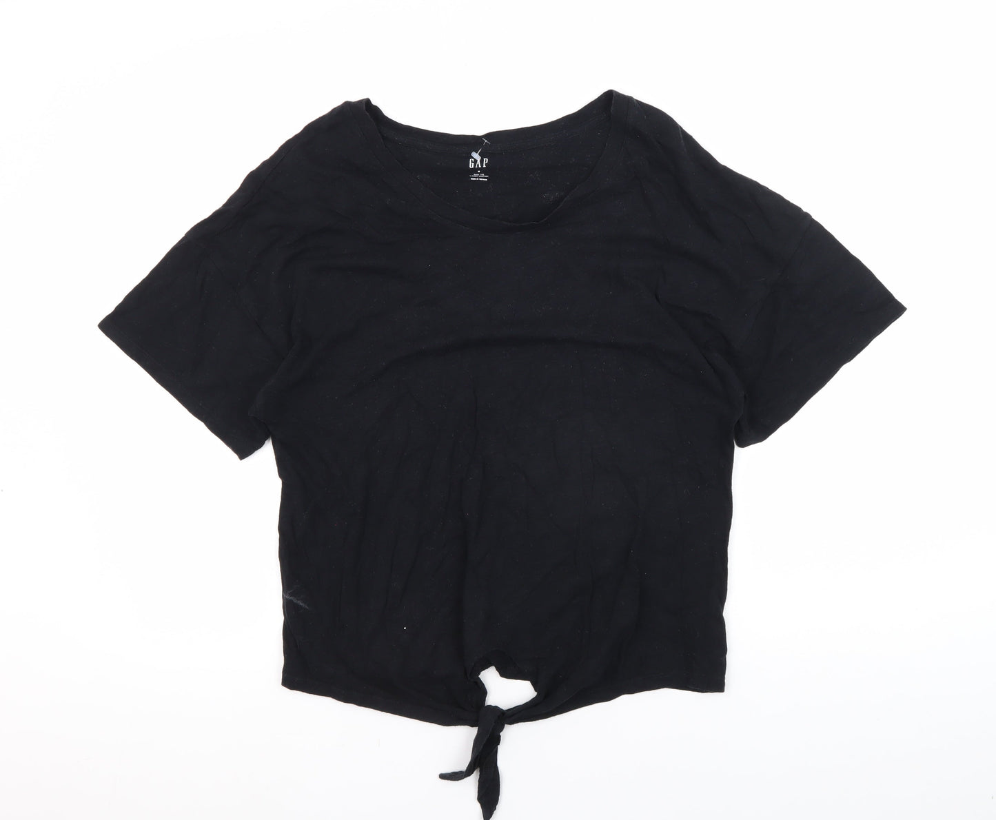 Unisex Adults UK Size M Gap Black Basic T-Shirt