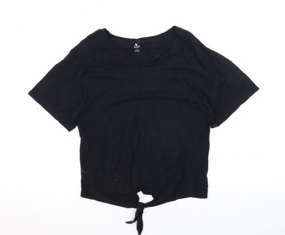 Unisex Adults UK Size M Gap Black Basic T-Shirt