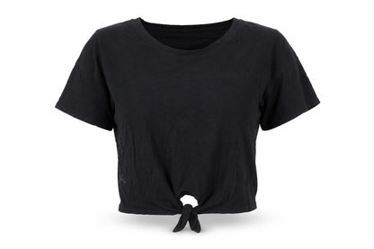 Front view of Gap Black unisex t-shirt, size M, casual comfort