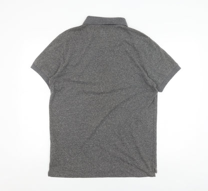 Jack Wills Grey Men's Polo, Size L, Short Sleeve, Casual