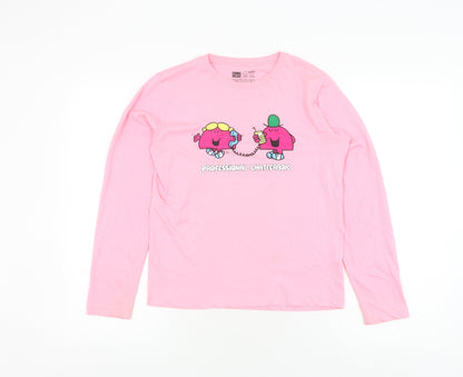 Comic Relief Pink Girls T-Shirt 11-12 Years Mr. Men Little Miss