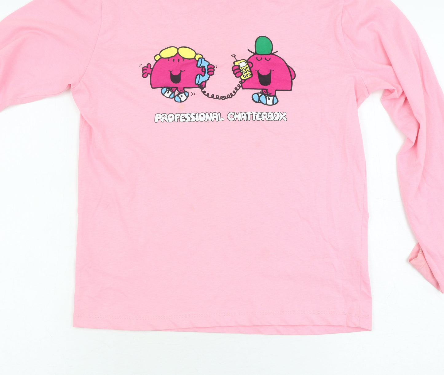 Comic Relief Pink Girls T-Shirt 11-12 Years Mr. Men Little Miss