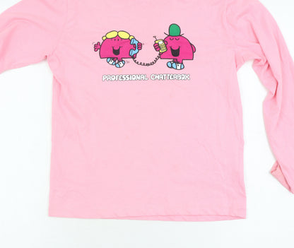 Comic Relief Pink Girls T-Shirt 11-12 Years Mr. Men Little Miss