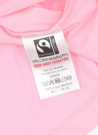 Comic Relief Pink Girls T-Shirt 11-12 Years Mr. Men Little Miss