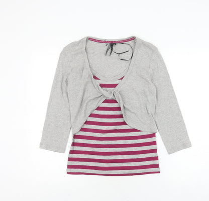 Womens UK Size 10 Intuition Grey Basic T-Shirt