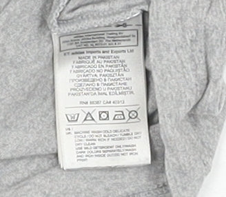 Adidas Men's Grey XS Logo T-Shirt