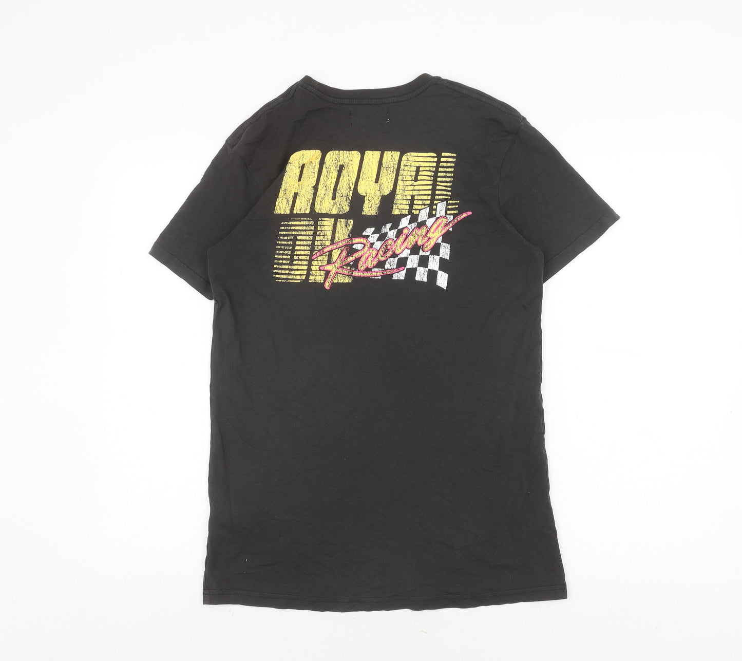 Cotton On Men's Black Racing Graphic T-Shirt, Size S
