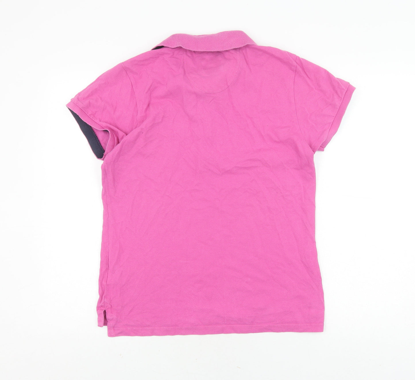 Crew Clothing Co Girls Pink Polo T-Shirt, Short Sleeve 16 Years