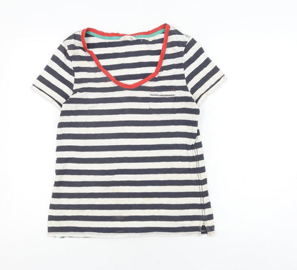 Womens UK Size 10 White Stuff Multicoloured Basic T-Shirt