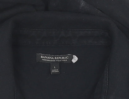 Mens UK Size L Banana Republic Black  T-Shirt