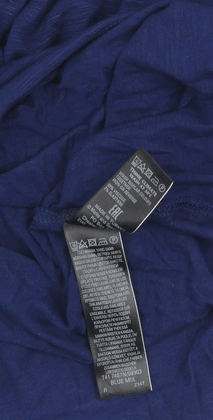Womens UK Size 16 Marks and Spencer Blue  T-Shirt