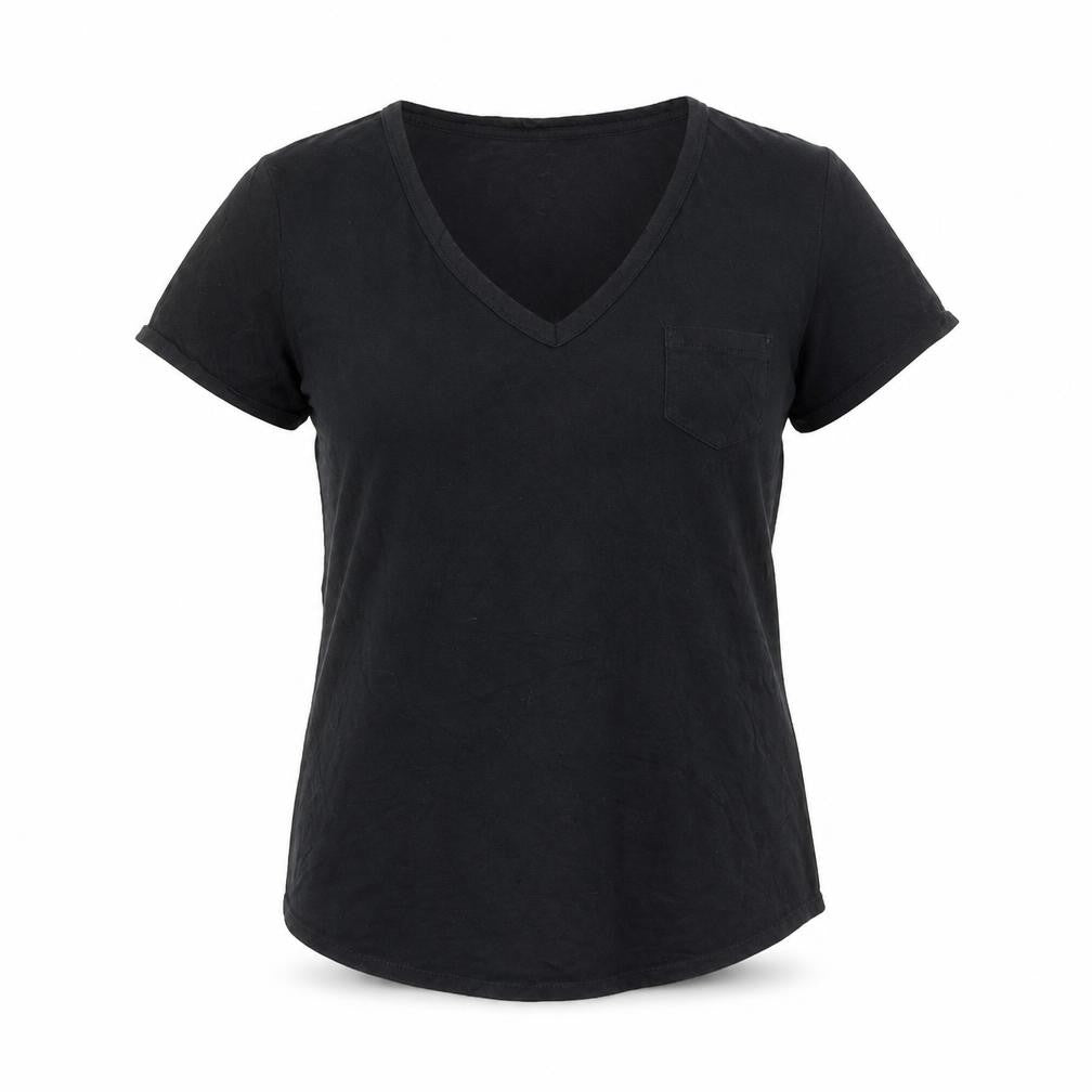 Womens UK Size M Gap Black Basic T-Shirt