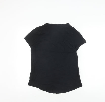 Womens UK Size M Gap Black Basic T-Shirt