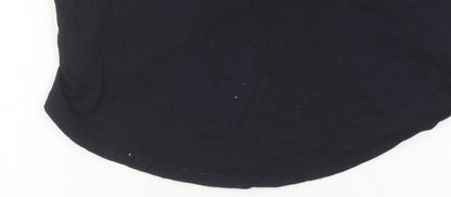 Womens UK Size M Gap Black Basic T-Shirt