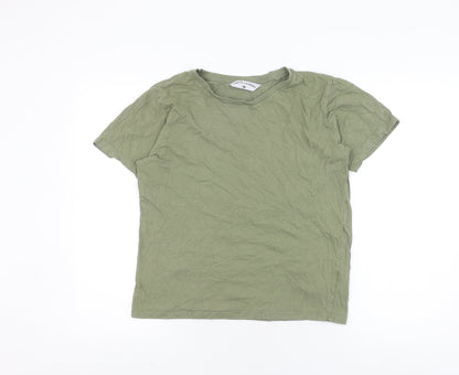 Womens UK Size S Tokyo Laundry Green Basic T-Shirt