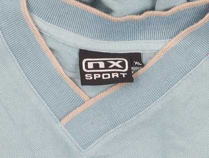 NX Sport Men's Blue XL V-Neck T-Shirt
