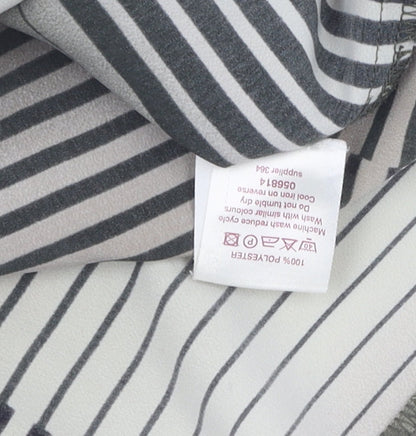 Bonmarché Women's Green Striped Button-Up Shirt