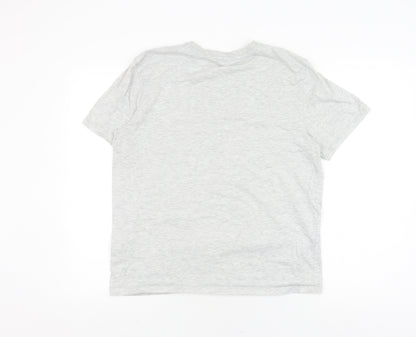 Ted Baker Men's Grey Crew Neck T-Shirt, L, Short Sleeve