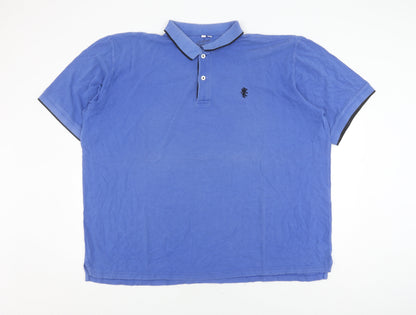 Authentic Men's Blue 3XL Cotton Polo Shirt