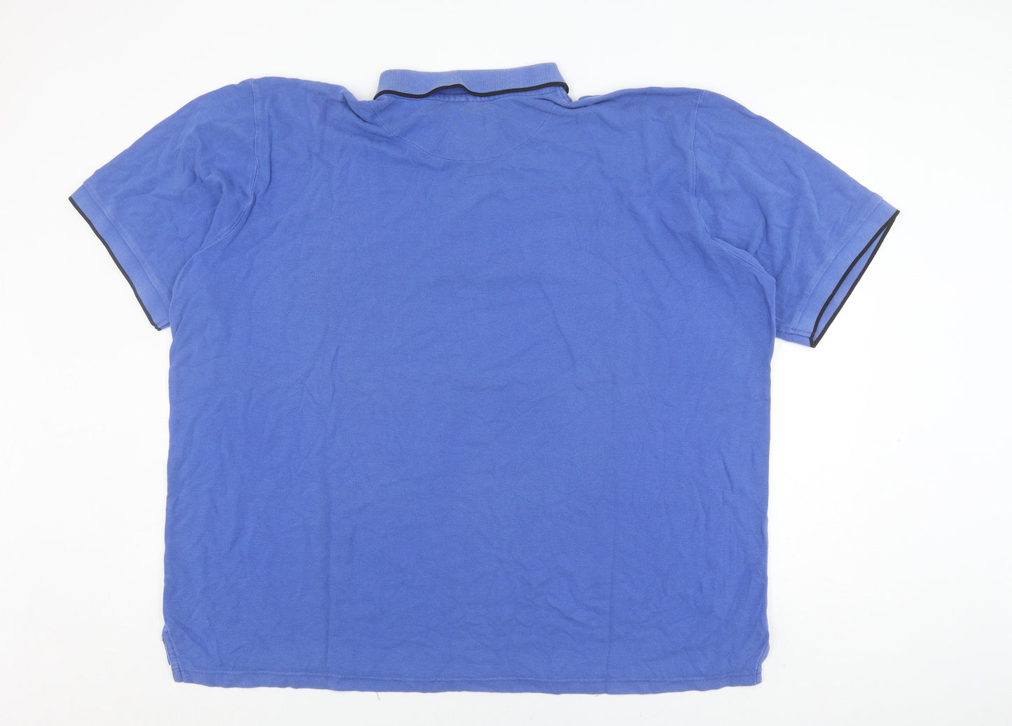 Authentic Men's Blue 3XL Cotton Polo Shirt