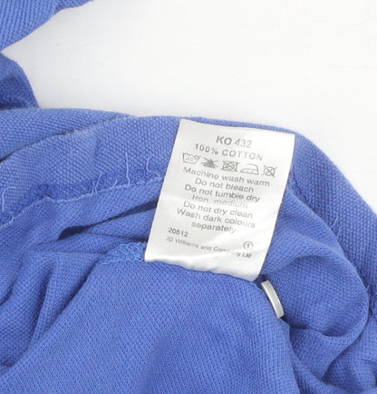 Authentic Men's Blue 3XL Cotton Polo Shirt