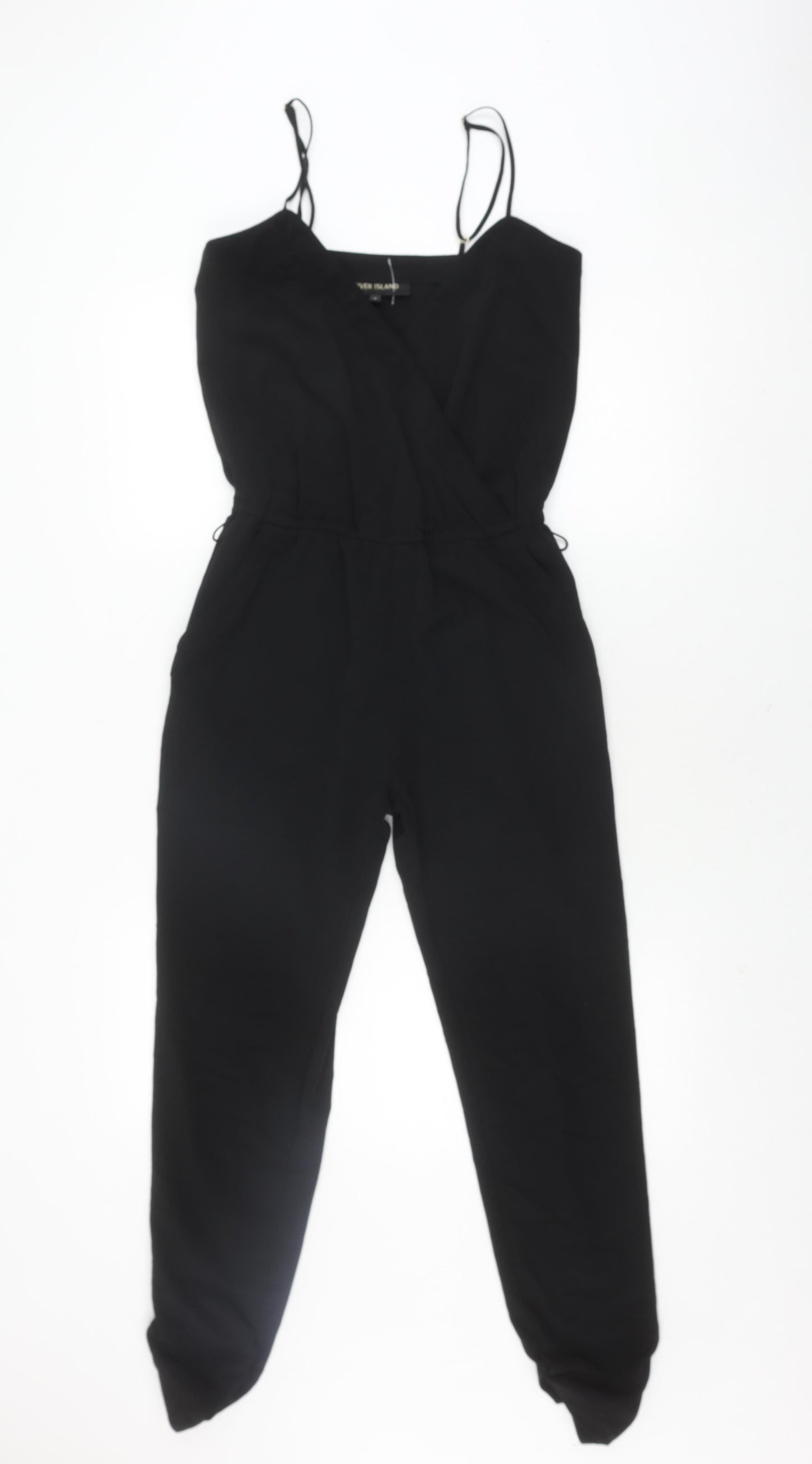 River Island Women's Black Jumpsuit, Size 6