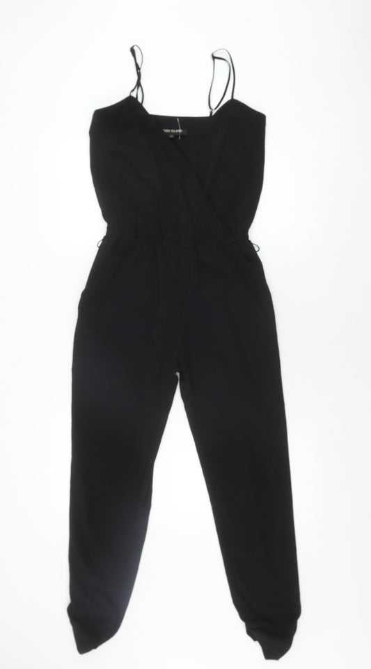 River Island Women's Black Jumpsuit, Size 6