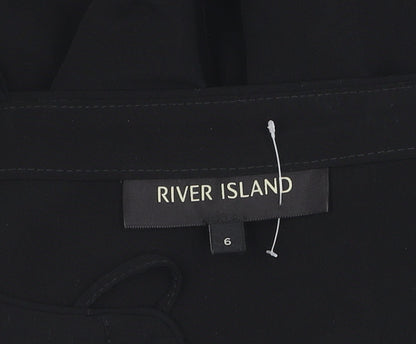 River Island Women's Black Jumpsuit, Size 6