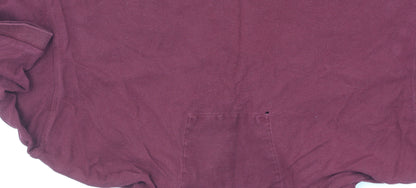 Marks and Spencer Men's Red Polo Shirt L