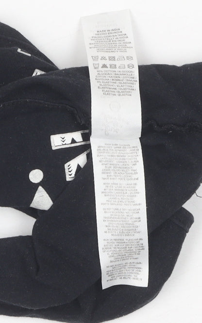 Womens UK Size 2XS Disney Black Cropped Tank