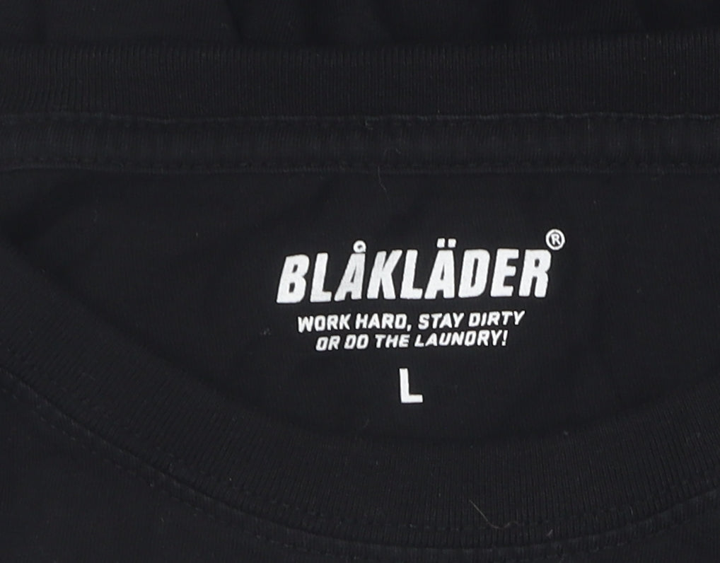 Blakläder Men's Black Cotton T-Shirt Size L