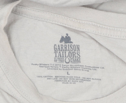Garrison Tailors Men Beige L Peaky Blinders T-Shirt