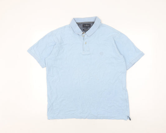 Marks and Spencer Men’s Blue Regular Fit Polo M