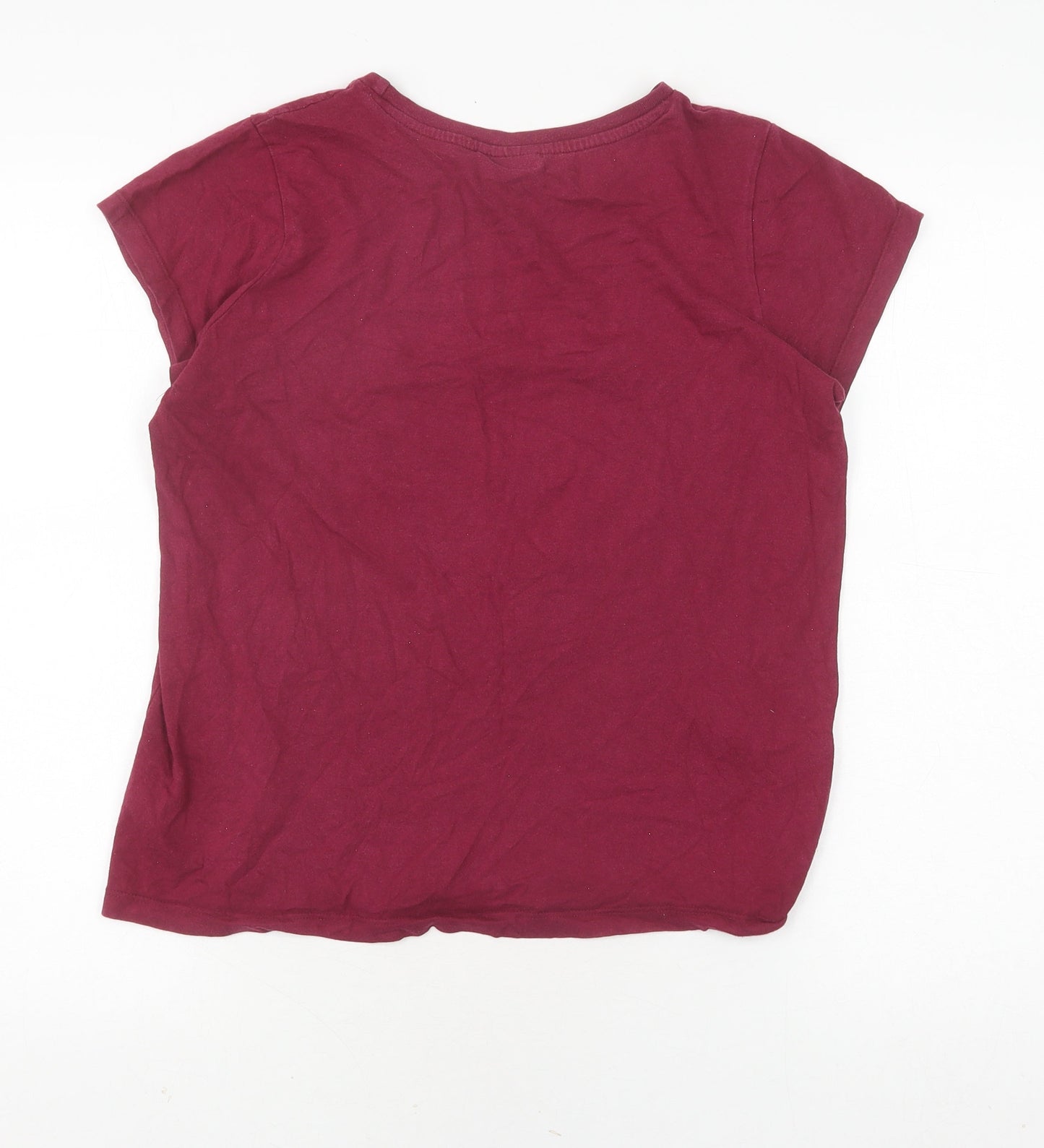 Harry Potter Girls Red T-Shirt 13-14Y Graphic Logo