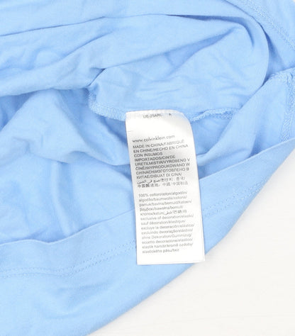 Unisex Adults UK Size M Calvin Klein Jeans Blue Basic T-Shirt